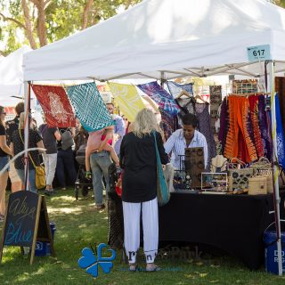 Art in the Park 2021 crowd and booths