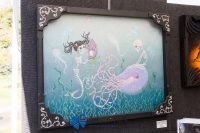 Art in the Park 2021 undersea skeletons painting