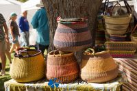 Art in the Park 2021 colorful baskets
