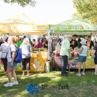 Art in the Park 2021 salsa vendors