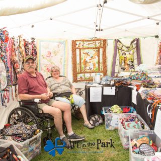 Art in the Park 2021 quilt and apron vendors