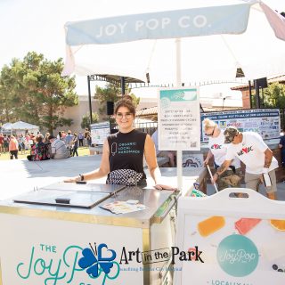 Art in the Park 2021 joy pop co. woman at popsicle stand